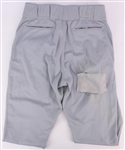 1998 Mark McGwire St. Louis Cardinals Game Worn Road Uniform Pants (MEARS LOA/METS Employee LOA) Ripped Passing Through Cincinnati 