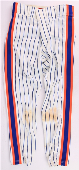 1987 Lee Mazzilli New York Mets Game Worn Home Uniform Pants (MEARS LOA/METS Employee LOA)