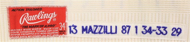 1987 Lee Mazzilli New York Mets Game Worn Home Uniform Pants (MEARS LOA/METS Employee LOA)