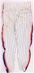 1986 Darryl Strawberry New York Mets Game Worn Home Uniform Pants (MEARS LOA/METS Employee LOA) World Series Season