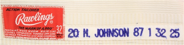 1987 Howard Johnson New York Mets Game Worn Road Uniform Pants (MEARS LOA)