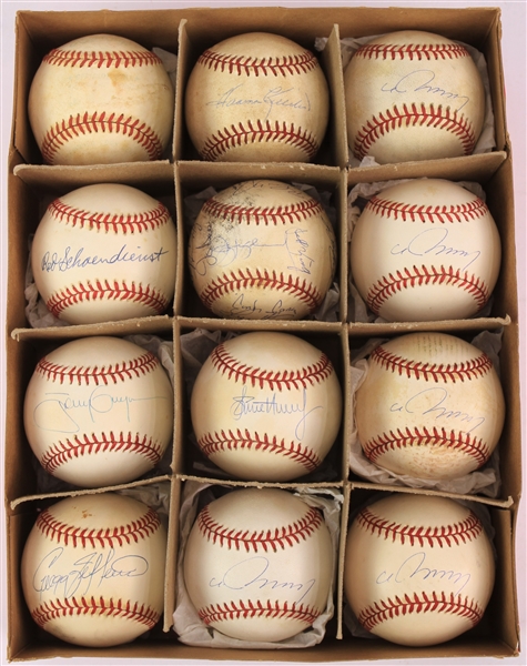 1980s-90s Signed Baseball Collection - Lot of 12 w/ Harmon Killebrew, Tony Gwynn, Red Schoendienst & More (JSA/METS Employee LOA)