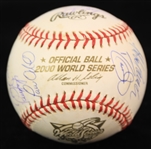2000 New York Yankees World Series Champions Team Signed OWS Selig Baseball w/ 22 Signatures Including Joe Torre, Roger Clemens, Paul O'Neill & More (JSA/METS Employee LOA) 