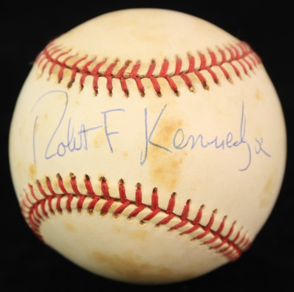 1991-93 Robert F. Kennedy Jr. Signed ONL White Baseball (JSA/METS Employee LOA)