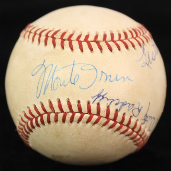 1991-93 Monte Irvin Doube Duty Radcliffe Lester Lockett Josh Gibson Jr. Negro League Signed ONL White Baseball