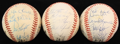 1980's-90's Signed Baseball Collection - Lot of 12 w/ Lenny Dykstra, Andre Dawson, Ryne Sandberg & More (JSA/METS Employee LOA)