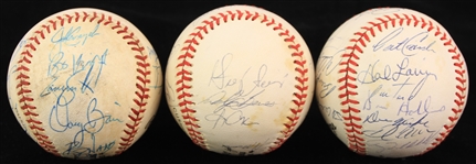 1980's-90's Signed Baseball Collection - Lot of 12 w/ Lenny Dykstra, Andre Dawson, Ryne Sandberg & More (JSA/METS Employee LOA)