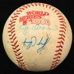 1986 New York Mets Boston Red Sox Shea Stadium World Series Game Used OWS Ueberroth Baseball Signed by Jesse Orosco & More (MEARS LOA/JSA/METS Employee LOA)