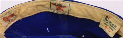 1986-89 Lenny Dykstra New York Mets Game Worn Cap (MEARS LOA/METS Employee LOA)