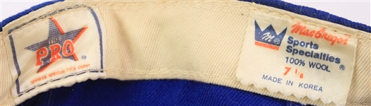 1986-87 Dwight Gooden Bobby Ojeda New York Mets Game Worn Caps - Lot of 2 (MEARS LOA/METS Employee LOA)
