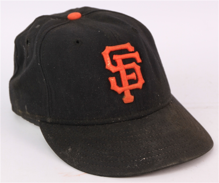 1998-2000 San Francisco Giants Game Worn Cap (MEARS LOA/METS Employee LOA)