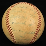 1954 (May 28) New York Giants Brooklyn Dodgers Polo Grounds Game Used ONL Giles Baseball (MEARS LOA/METS Employee LOA) 