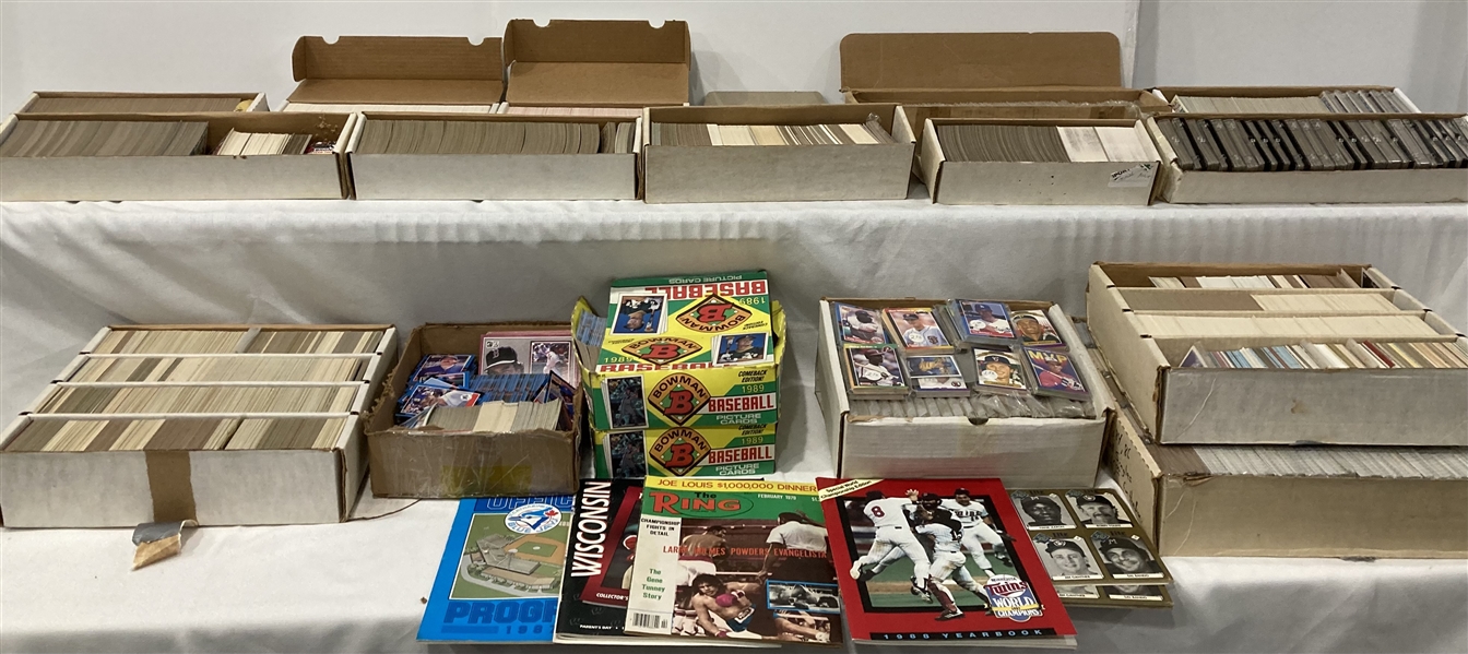 1980s Topps, Fleer, Donruss, Bowman Baseball & Football Cards (Lot of 5,000+)