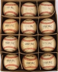 1995-99 New York Mets Shea Stadium ONL Coleman Game Used Baseballs - Lot of 12 (MEARS LOA/METS Employee LOA)