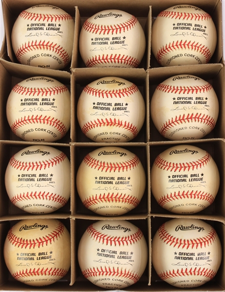 1995-99 New York Mets Shea Stadium ONL Coleman Game Used Baseballs - Lot of 12 (MEARS LOA/METS Employee LOA)