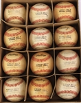 1995-99 New York Mets Shea Stadium ONL Coleman Game Used Baseballs - Lot of 12 (MEARS LOA/METS Employee LOA)