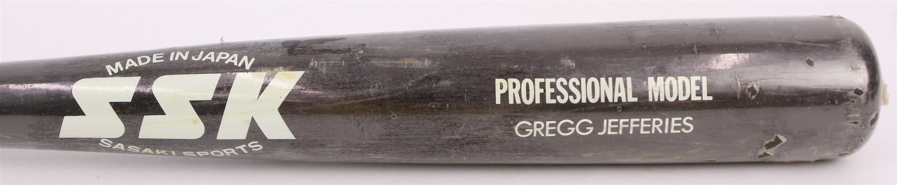 1987-89 Gregg Jefferies New York Mets SSK Professional Model Bat (MEARS LOA/METS Employee LOA)