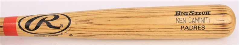 1998 Ken Caminiti San Diego Padres Rawlings Adirondack Professional Model Game Used Bat (MEARS LOA/METS Employee LOA) Broken Over Leg