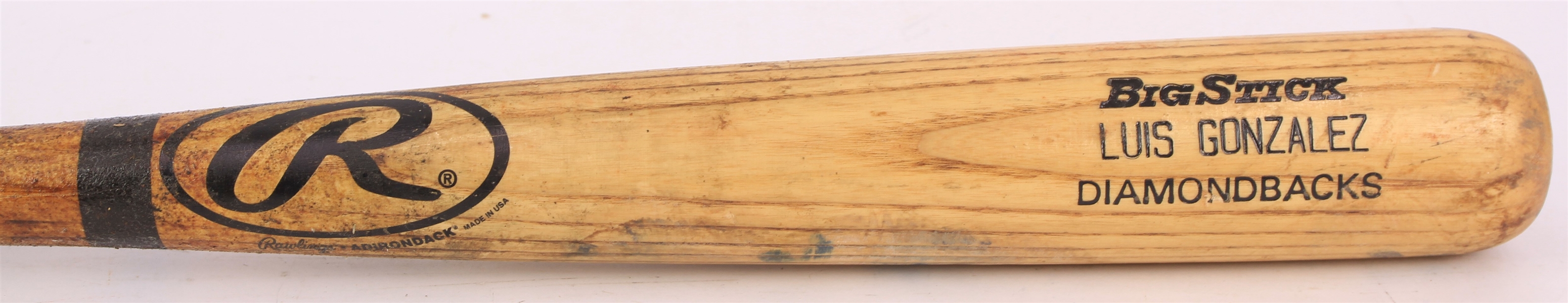 2001 Luis Gonzalez Arizona Diamondbacks Rawlings Adirondack Professional Model Game Used Bat (MEARS A9) World Series Season