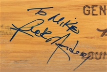 1977-79 Rick Monday Los Angeles Dodgers Signed H&B Louisville Slugger Professional Model Game Used Bat (MEARS LOA/JSA/METS Employee LOA)
