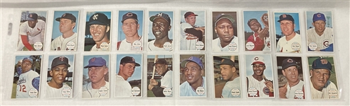 1964 Topps Giants Baseball Card Set w/ 1954-55 Era Milwaukee County Stadium & Comiskey Park 8x10 Player Photos 