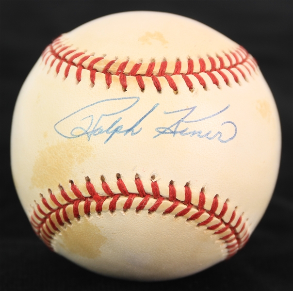 1993-94 Ralph Kiner Pittsburgh Pirates Signed ONL White Baseball (JSA)