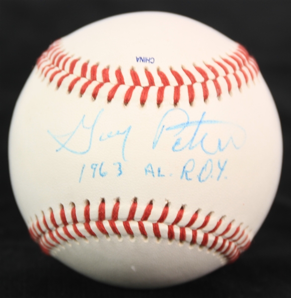 2001-07 Gary Peters Chicago White Sox Signed OMiLB Moore Baseball (JSA)