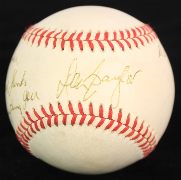 1990-91 Don Baylor Milwaukee Brewers Signed OAL Brown Baseball (JSA)