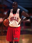 1990-93 circa Michael Jordan Chicago Bulls Clubhouse Signed Reversible Practice Jersey & Practice Shorts (MEARS LOA)