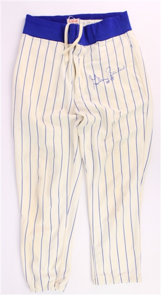 1973 Glenn Beckert Chicago Cubs Signed Game Worn Home Uniform Pants (MEARS LOA/JSA)