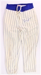 1973 Glenn Beckert Chicago Cubs Signed Game Worn Home Uniform Pants (MEARS LOA/JSA)