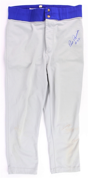 1972 Paul Popovich Chicago Cubs Signed Game Worn Road Uniform Pants (MEARS LOA/JSA)