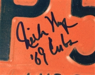 1969 Illinois License Plates - Lot of 4 w/ 1 Signed by Rich Nye (JSA)