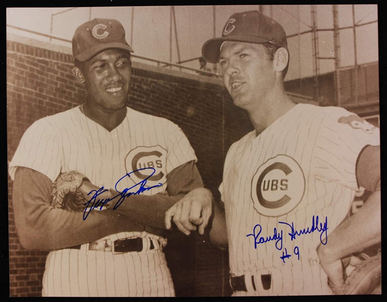 1970s Fergie Jenkins Randy Hundley Chicago Cubs Signed 11" x 14" Photo (JSA) 