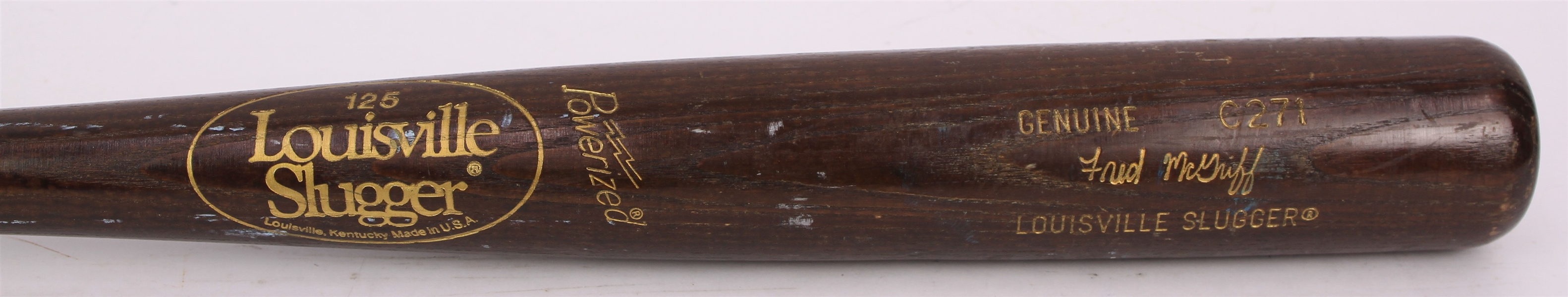 1986-89 Fred McGriff Toronto Blue Jays Louisville Slugger Professional Model Game Used Bat (MEARS A8)