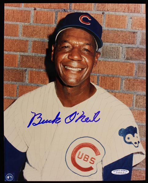 1962 Buck ONeil Chicago Cubs Signed 8x10 Photo (JSA)