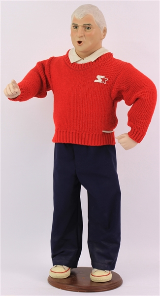 1990s Bobby Knight Indiana Hoosiers 29" Doll w/ Starter Sweater & Chuck Taylor All Star Shoes