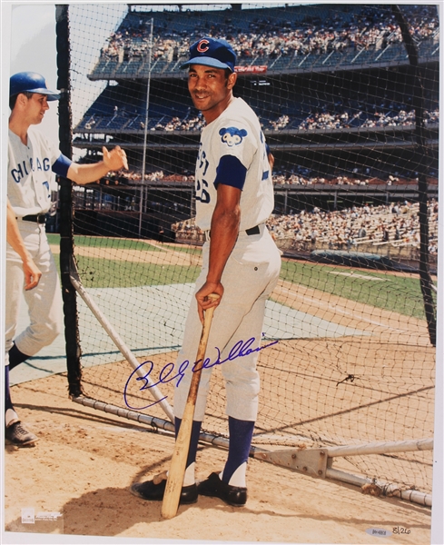 2001 Billy Williams Chicago Cubs Signed 16" x 20" Photo (JSA) 8/26