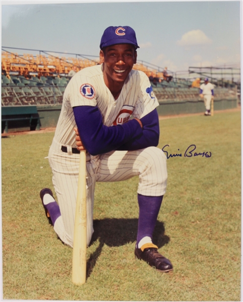 2000s Ernie Banks Chicago Cubs Signed 16" x 20" Photo (JSA)