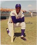 2000s Ernie Banks Chicago Cubs Signed 16" x 20" Photo (JSA)