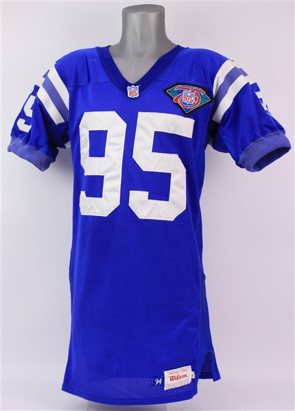 1994 Bernard Whittington Indianapolis Colts Game Worn Home Jersey (MEARS LOA)