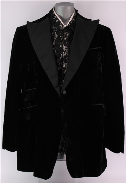 1964-89 Dick the Bruiser WWA Worn Velvet Jacket & Dress Shirt