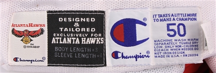 1996-97 Alan Henderson Atlanta Hawks Warm Up Suit w/ Jacket & Pants (MEARS LOA)
