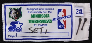1996-97 Stojko Vrankovic Minnesota Timberwolves Warm Up Suit w/ Shooting Shirt & Pants (MERAS LOA)