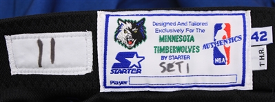1996-97 Stojko Vrankovic Minnesota Timberwolves Warm Up Suit w/ Shooting Shirt & Pants (MERAS LOA)