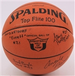 1986-96 Hoosiers Movie Memorabilia Collection - Lot of 2 w/ 17 x 33 Framed Display & Gene Hackman, Dennis Hopper Signed Basketball