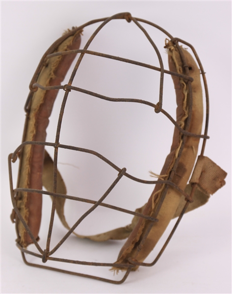 1890s-1900s Birdcage Style Game Worn Catchers Mask (MEARS LOA)