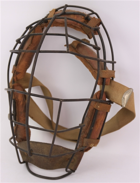 1910s-20s Game Worn Catchers Mask (MEARS LOA)