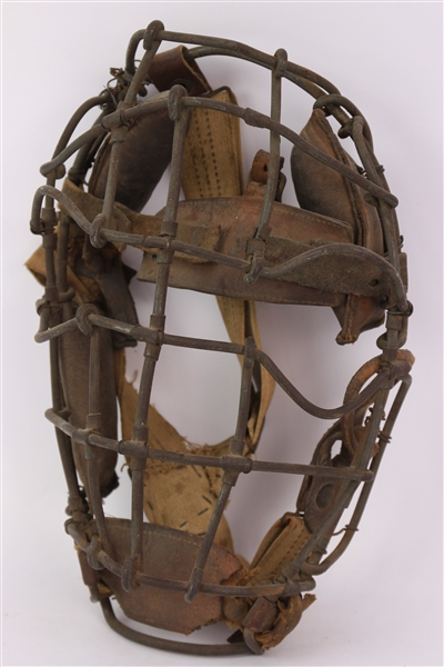 1910s-20s Game Worn Catchers Mask (MEARS LOA)