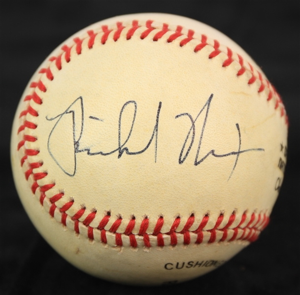 1984-86 Richard Nixon 37th President of the United States Signed ONL Feeney Baseball (JSA/Mets Employee LOA)